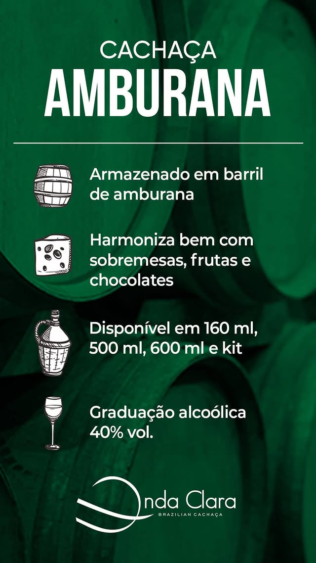 KIT PRESENTE CACHAÇA ONDA CLARA 4x50 ML