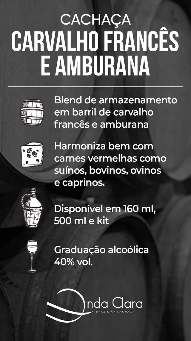 KIT PRESENTE CACHAÇA ONDA CLARA 4x50 ML