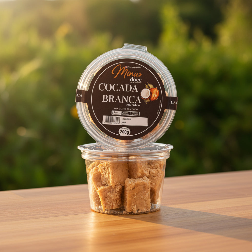 COCADA BRANCA EM CUBOS 200G