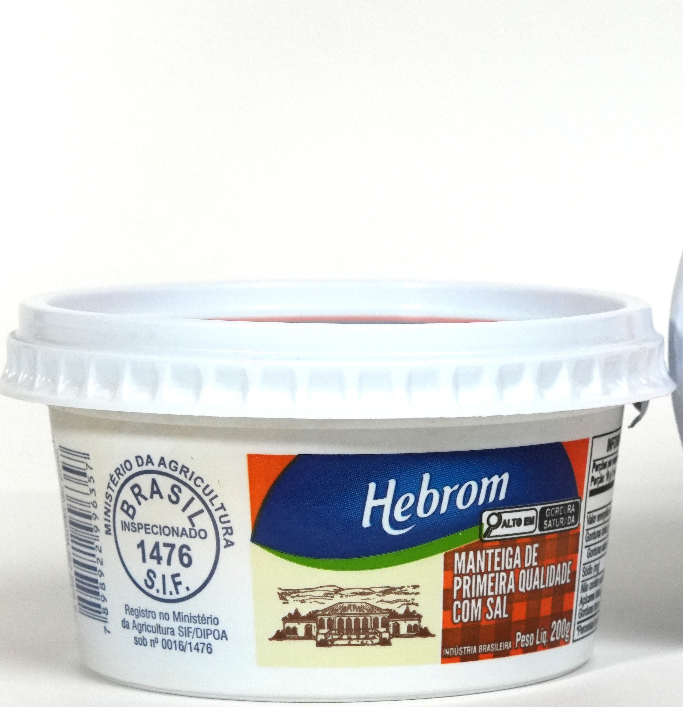MANTEIGA HEBROM COM SAL POTE 200G