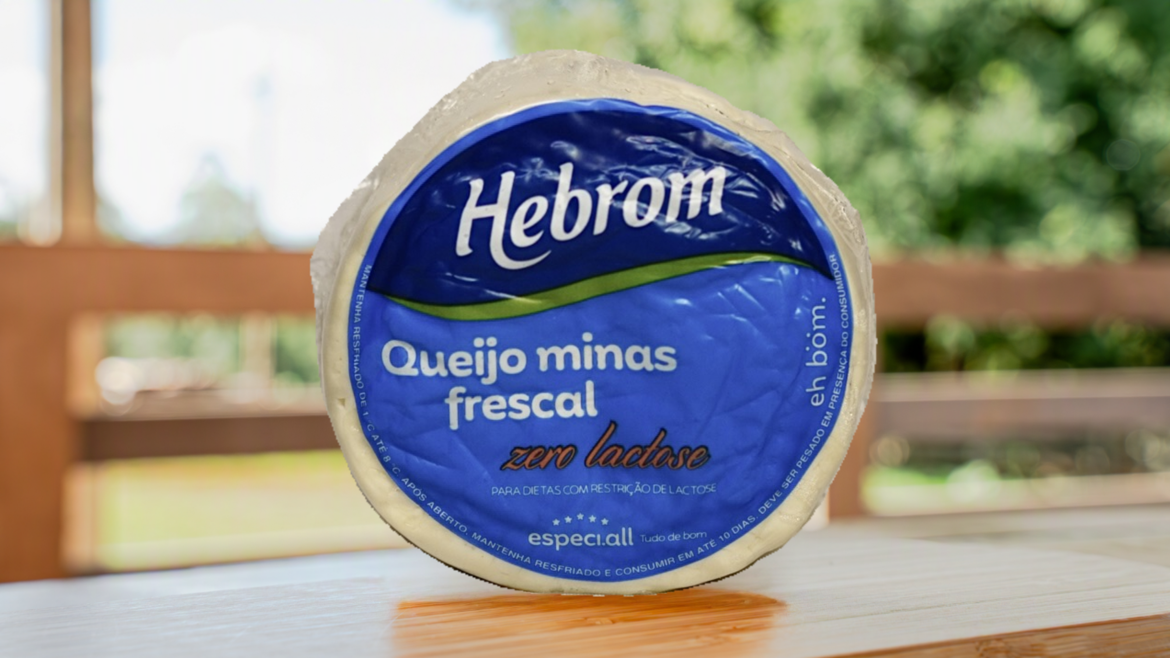 QUEIJO MINAS FRESCAL ZERO LACTOSE HEBROM (aprox. 500g)