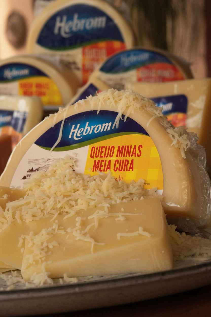 QUEIJO MINAS MEIA CURA HEBROM MEIA LUA (aprox. 500g)
